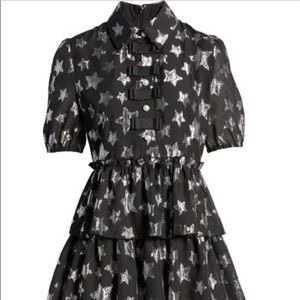 Black Chiffon Star dress Halogen 18 (similar to a 16W)